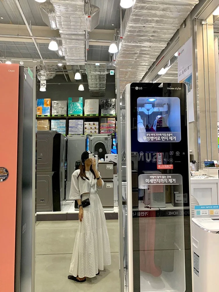 

High Waist Lace Hollow out Women's Skirt A-Line Bodycon Hook Design Mid-Length Fi Tail Skirt Trendy Commute Pure Color Cotton