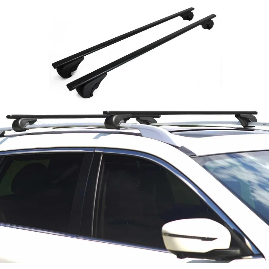 Roof Rack Cross Bars for Honda Passport 20192025 Lockable 165Lbs Metal Black 2Pcs fits Cargo Carriers Kayak Canoe Bike Snowboar
