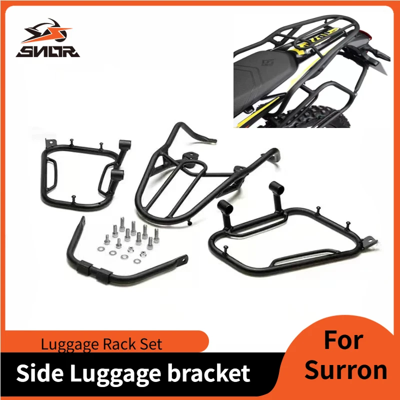 

SNOR Luggage Rack Set Rear Luggage Bracket Side Bag Support For SURRON Ultra Bee Electric Off-Road Bikessurron Ultra Bee 1 KIT