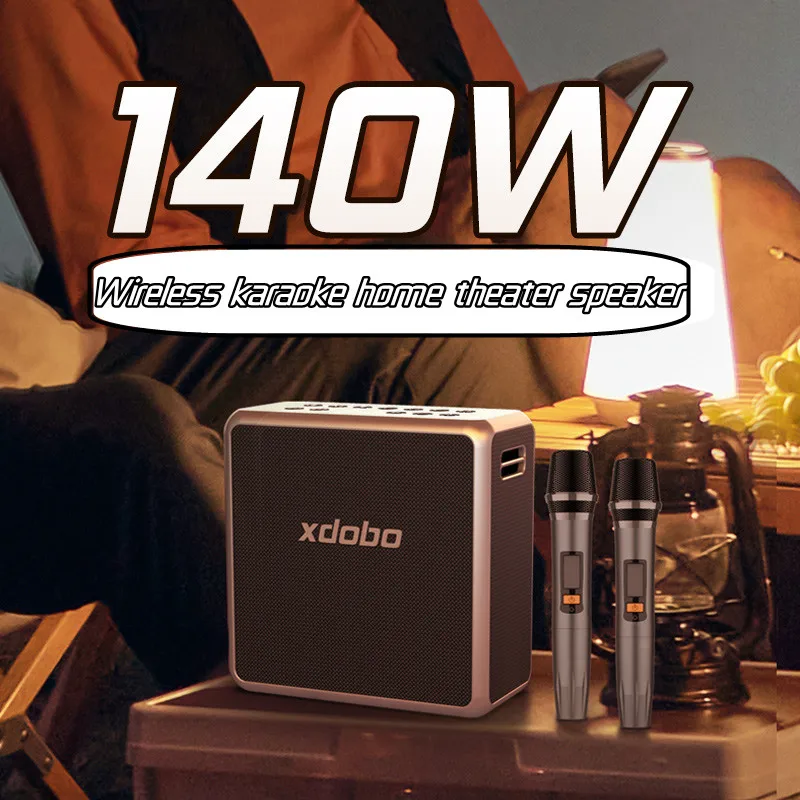 XDOBO King Max 140W Wireless Bluetooth Outdoor Speaker High Power Loud Volume Karaoke Audio Subwoofer