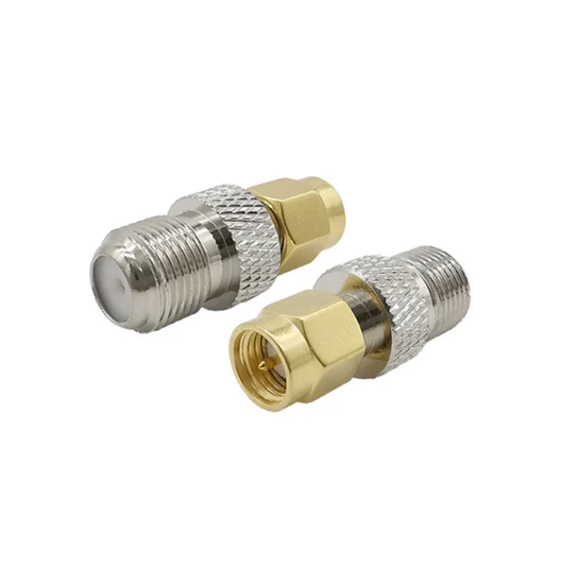 Гнездо типа F к штекеру SMA SMA-F РЧ-разъем РЧ-коаксиальный коаксиальный адаптер Прямой разъем F к разъему SMA