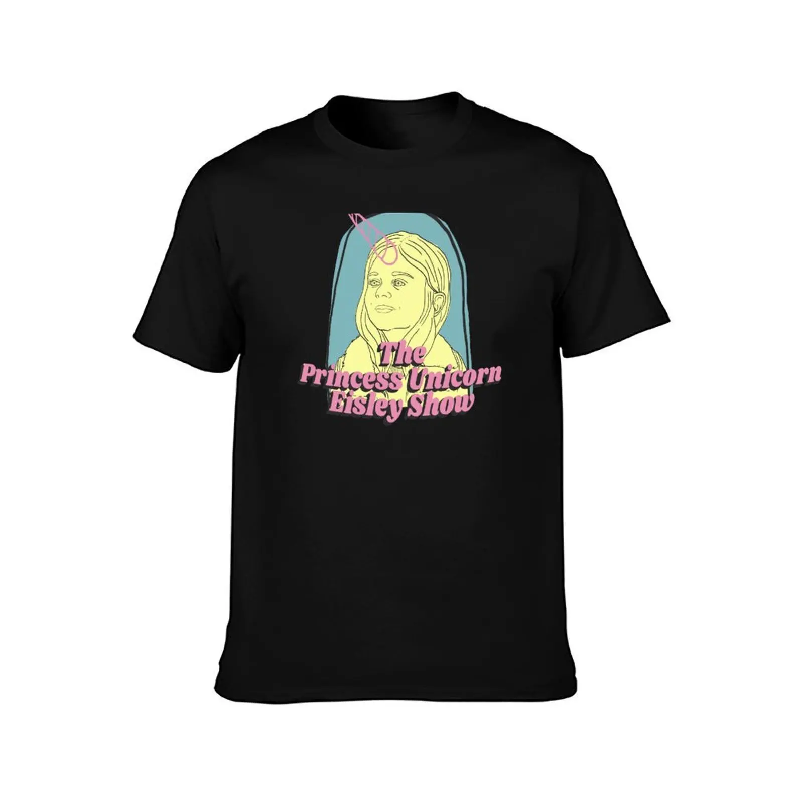 Princess Unicorn Eisley Show T-Shirt, Summer Casual Cotton Tee, Oversized Streetwear Tops, Vintage Graphic Print, 100% Cotton