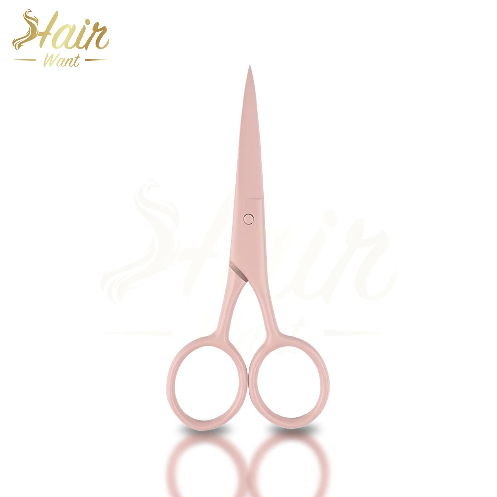 Hair Want Multicolor Stainless Steel Precision Scissors – Small Scissors for Hair, Eyebrows, Nose, Beard, and Cuticles