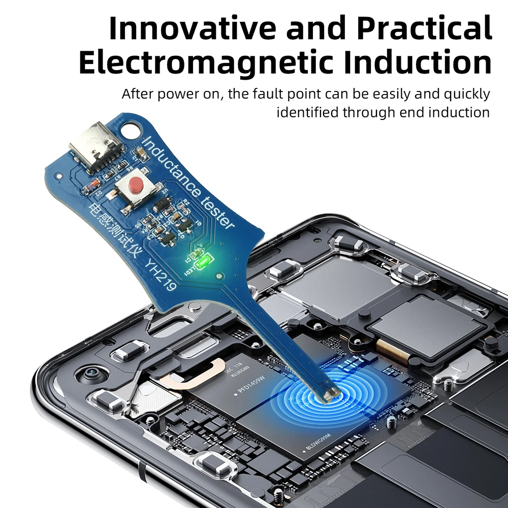 Type-C Inductance Tester Motherboard Coil Tester for Mobile Phone Component Fault Detection and Diagnosis Repair Tool