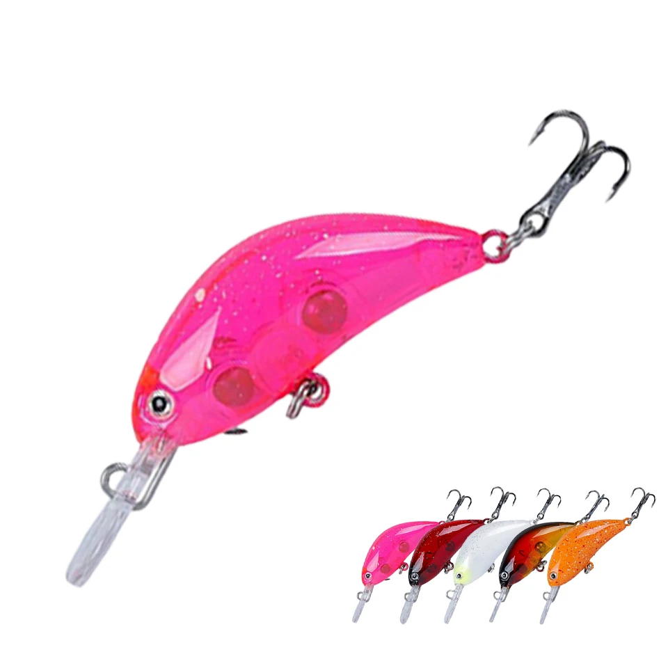 KoKossi Crankbait Fishing Lure Rock Bait 5cm 3.5g Trolling Saltwater Lures Trolling Lure Crank Artificial Bait Fake Fish