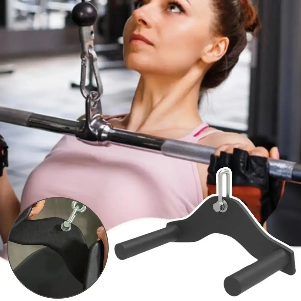 

2nd Generation Back Muscle Row Handle Fits The Palm Anti-Slippery Lat Pull Down Bar PVC Grip Multifuntional