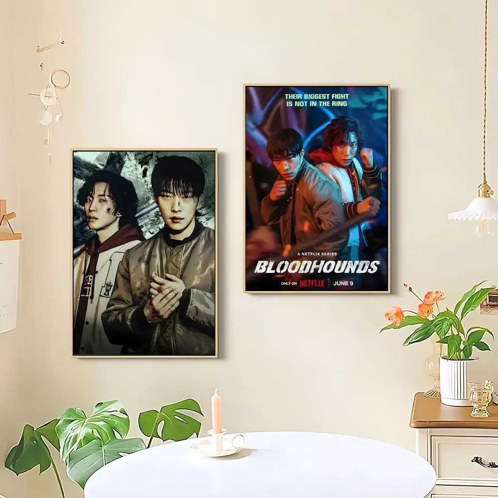 Bloodhounds Movie Poster HD Art Sticky Wall Waterproof Home Living Room Bedroom Bar Aesthetic Decoration