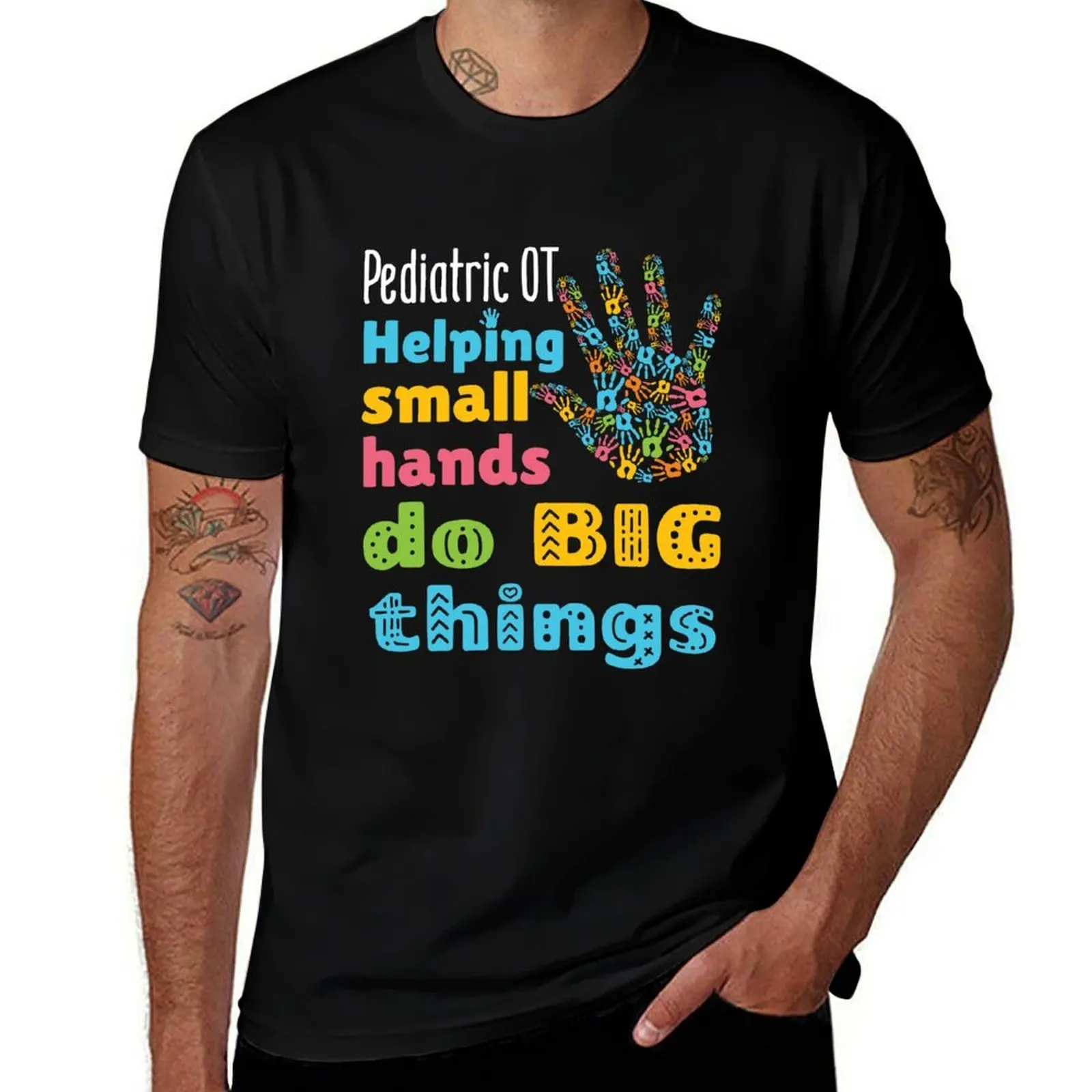 

Big Hands t OT shirts shirts Things man Helping T-Shirt Do Small g man Pediatric cotton t men for