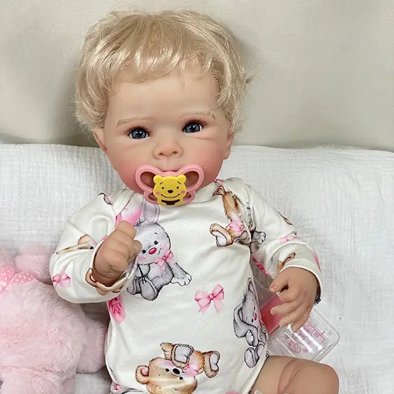 Cokela 50CM nouveau-né reborn poupée sexy réaliste doux au toucher câlin bébé plusieurs couches peinture peau 3D avec veines visibles