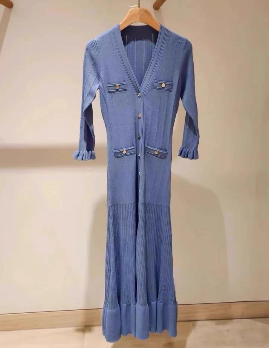 Ele خمر محبوك الدكتور بسيط شيك الأزهار فاي الذيل تنورة طويلة الأوروبية Faion Sle الملابس النسائية الصيف الدكتور