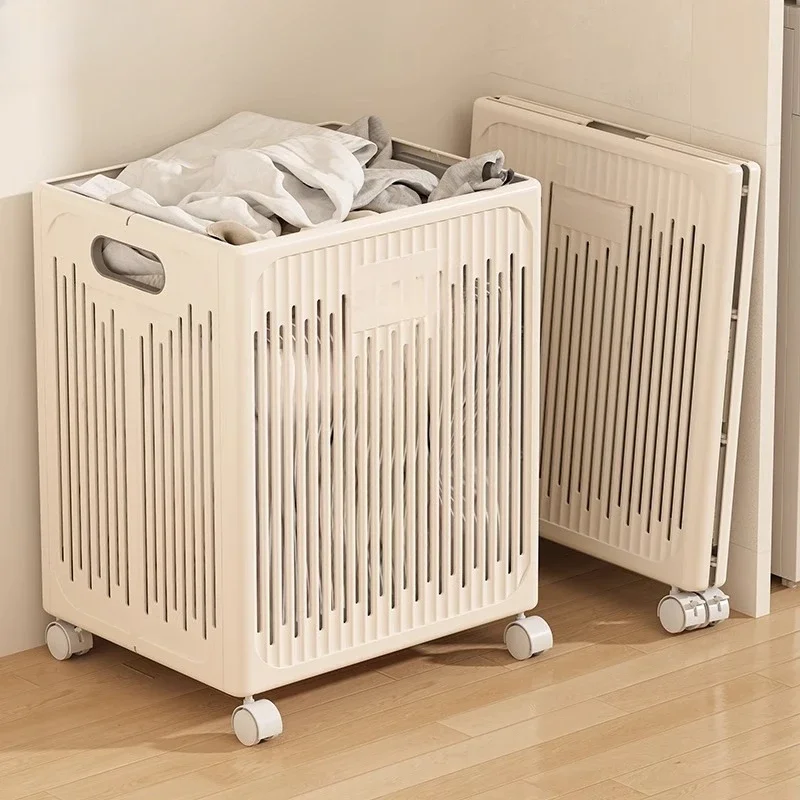 

Dirty basket Household foldable toilet Large capacity storage bucket basket Bathroom bath clothes storage basket