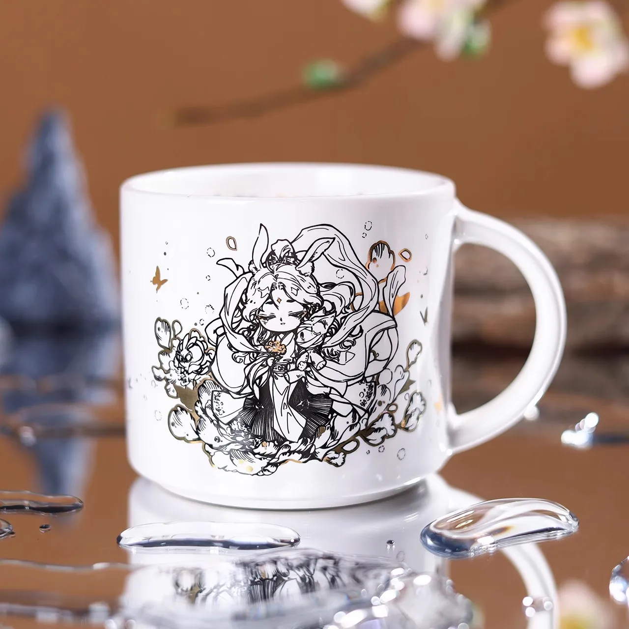 Anime Heaven Official's Blessing Tian Guan Ci Fu Ceramic Mug Xie Lian, Hua Cheng Cartoon Character Coffee Cup Water Bottle