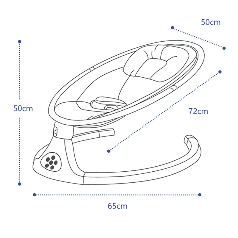 Mecedora eléctrica para bebé, cuna para dormir para recién nacidos, silla cómoda para niño, silla reclinable para bebé de 0 a 3 años