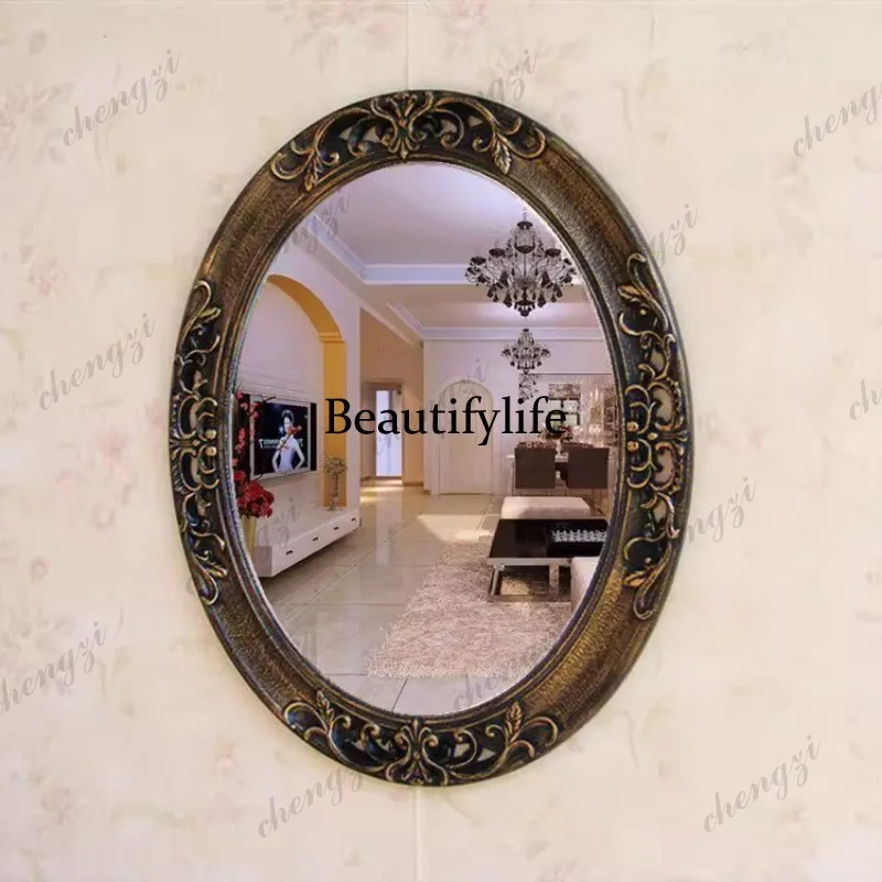 K182Cheap Creative Mirror Accent Luxury Design Interior Fashion Vanity Vintage Small Mirror Minimalist