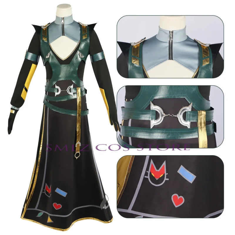 Heartsteel Yone Cosplay Anime The Unforgotten Yone Traje Uniforme LOL Irmã Alune Cos Roupas Prop Roupa de Festa para Mulheres Homens