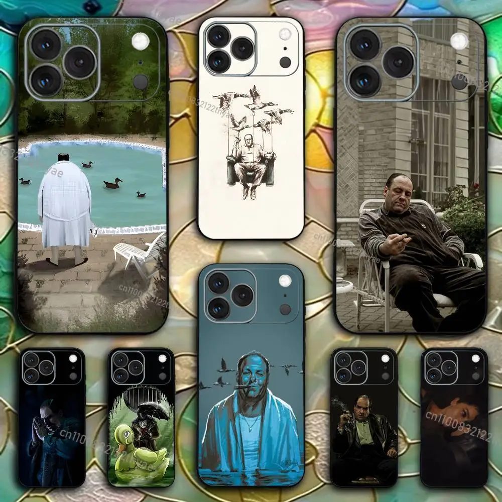 

The S-Sopranos TV Tony Soprano Clear Silicone Case for iPhone 17,16,15,14,13,12,11,Pro,Max,Mini,XS,X,8,Plus Shockproof Cover
