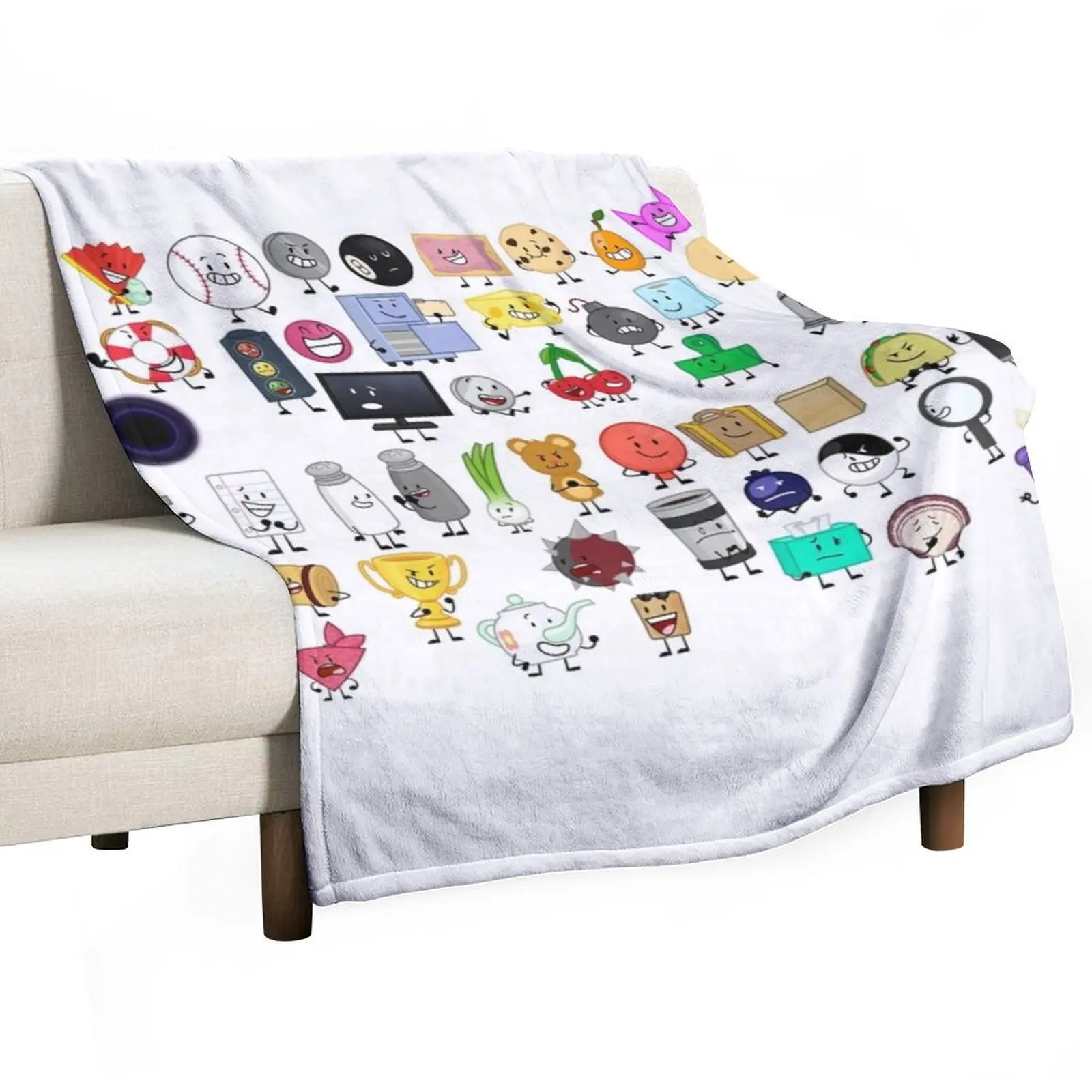 inanimate insanity-all characters Throw Blanket Loose Stuffeds Blankets For Sofas Hairys Blankets