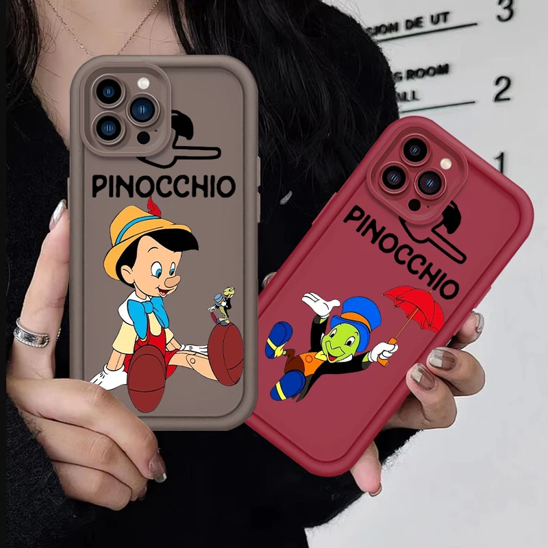 Pinocchio Adventure Cute Eye Ladder For Apple iPhone 16 15 14 13 12 11 Pro Max Plus Phone Case Funda Phone Case