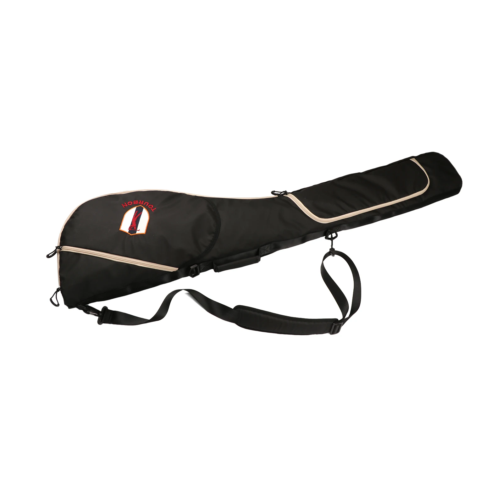 Tourbon Golf Clubs Bag Nylon Golfing Carry Bag Lightweight Sunday Bag Travel Pack for Driving Range Waterproof Black Outdoor