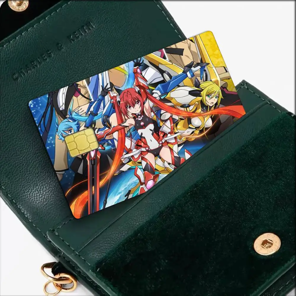 Twin Tail Battleground  Waterproof Film Skin Cover Credit Card Stickers Debit Front Bank Bus Pass