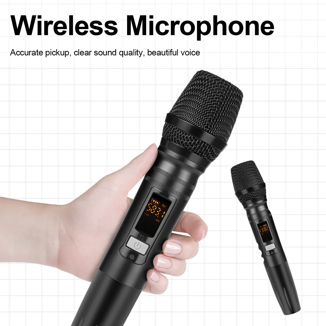 UF4-M Professional Portable Mini 4 Channel Audio Mixer With 2 Wireless Microphone 4 Channel DJ USB Audio Console