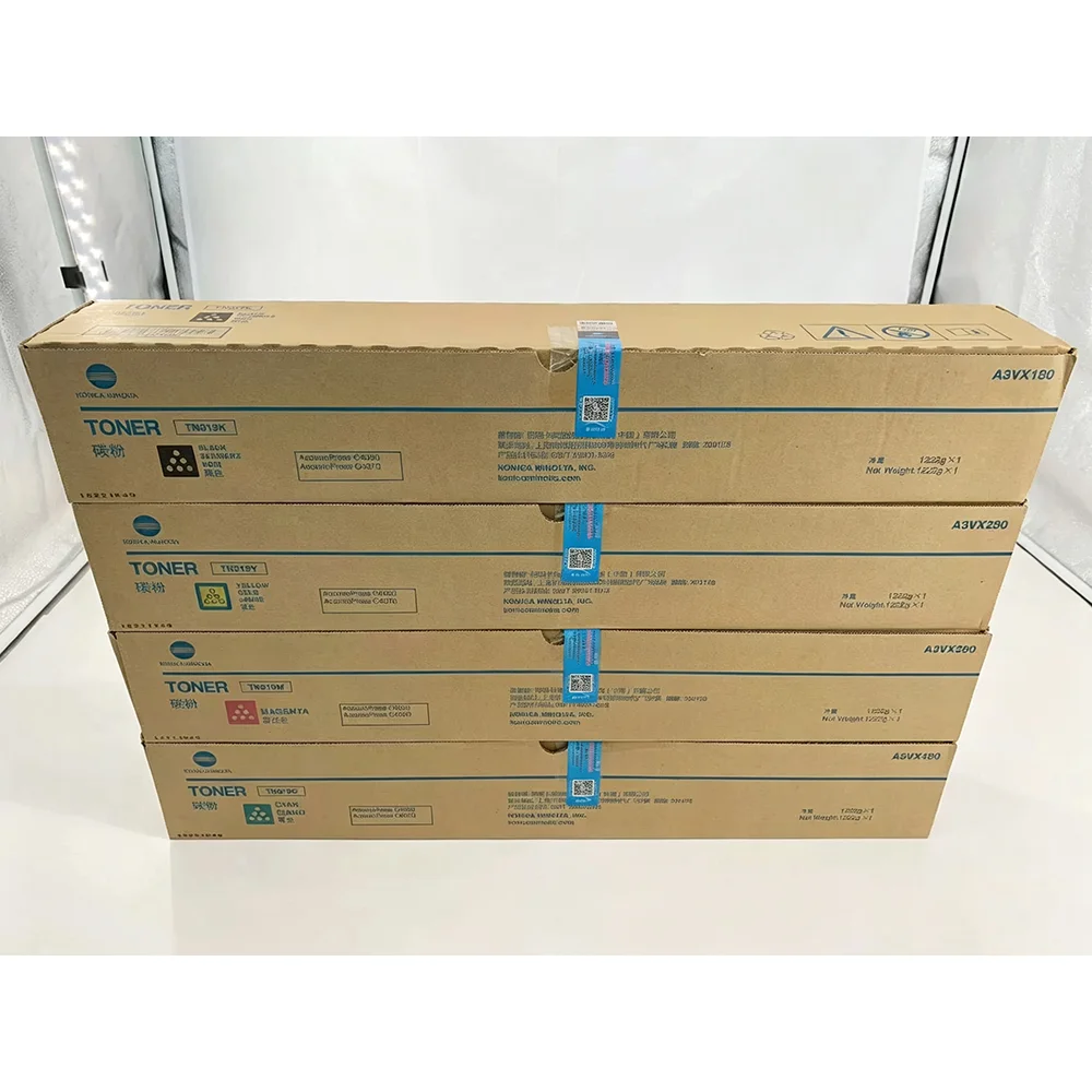 1set 4X TN619 Original CMYK Toner Cartridge for Konica Minolta AccurioPress C4070 C4080 C1060 C1070 C2060 C2070 C3070 C3080