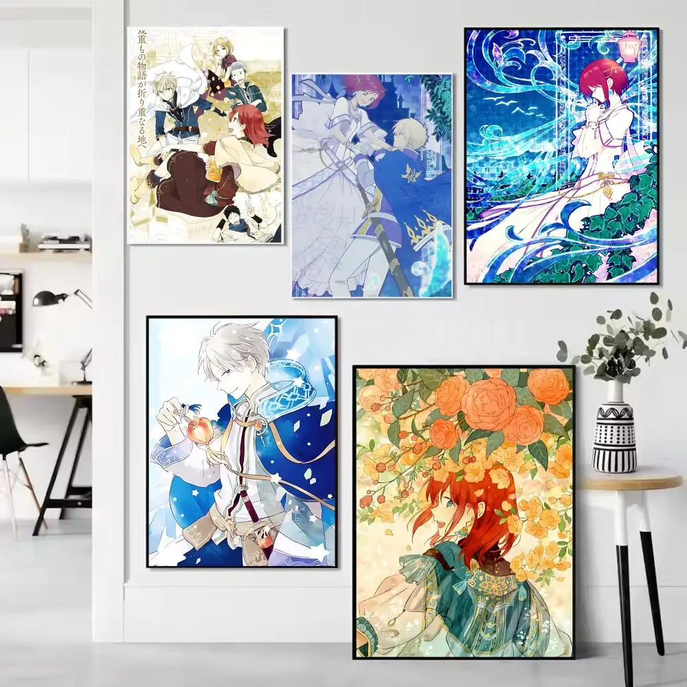 1pc Anime S-Snow White with the Red Hair Poster HD Anime Hot Theme Singer/OST/Movie-Waterproof Self-Stick Home Decor