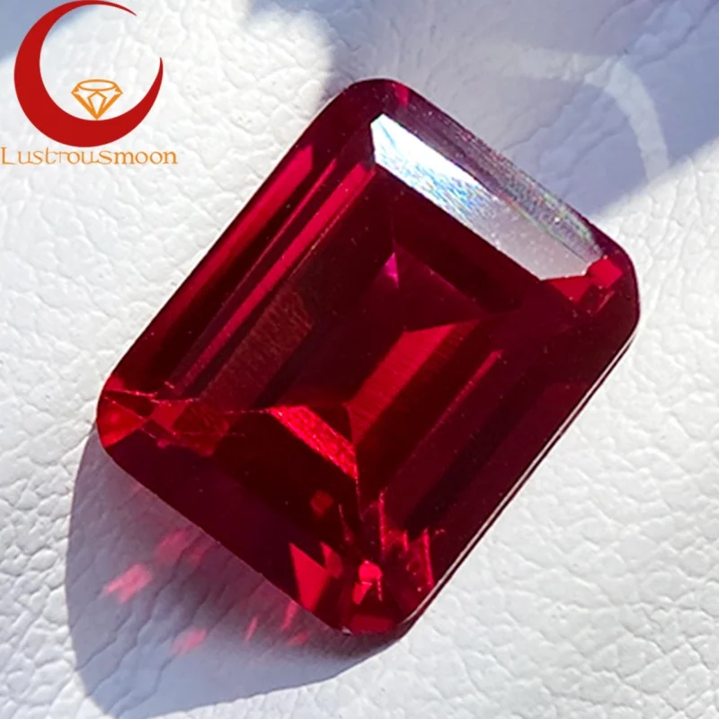 

Выращенные в лаборатории рубиновый голубь, крово-красный цвет, изумрудная огранка, очаровательные бусины для изготовления ювелирных изделий своими руками, материалы для колец, выбор сертификат AGL