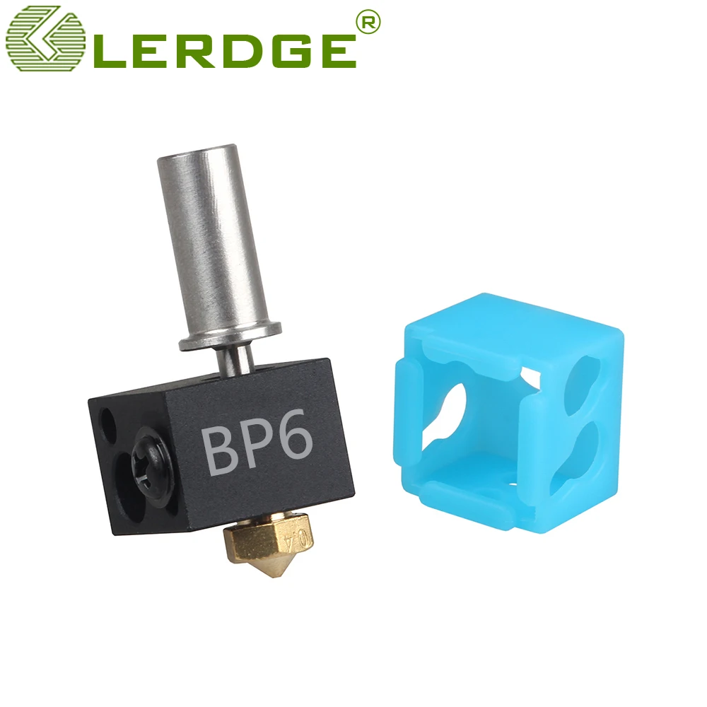 LERDGE 3D Printer BP6 Hotend J-head Parts 0.4mm 1.75mm Nozzle High Temp and Low Temp Replace V6 Accessories Extruder Kit