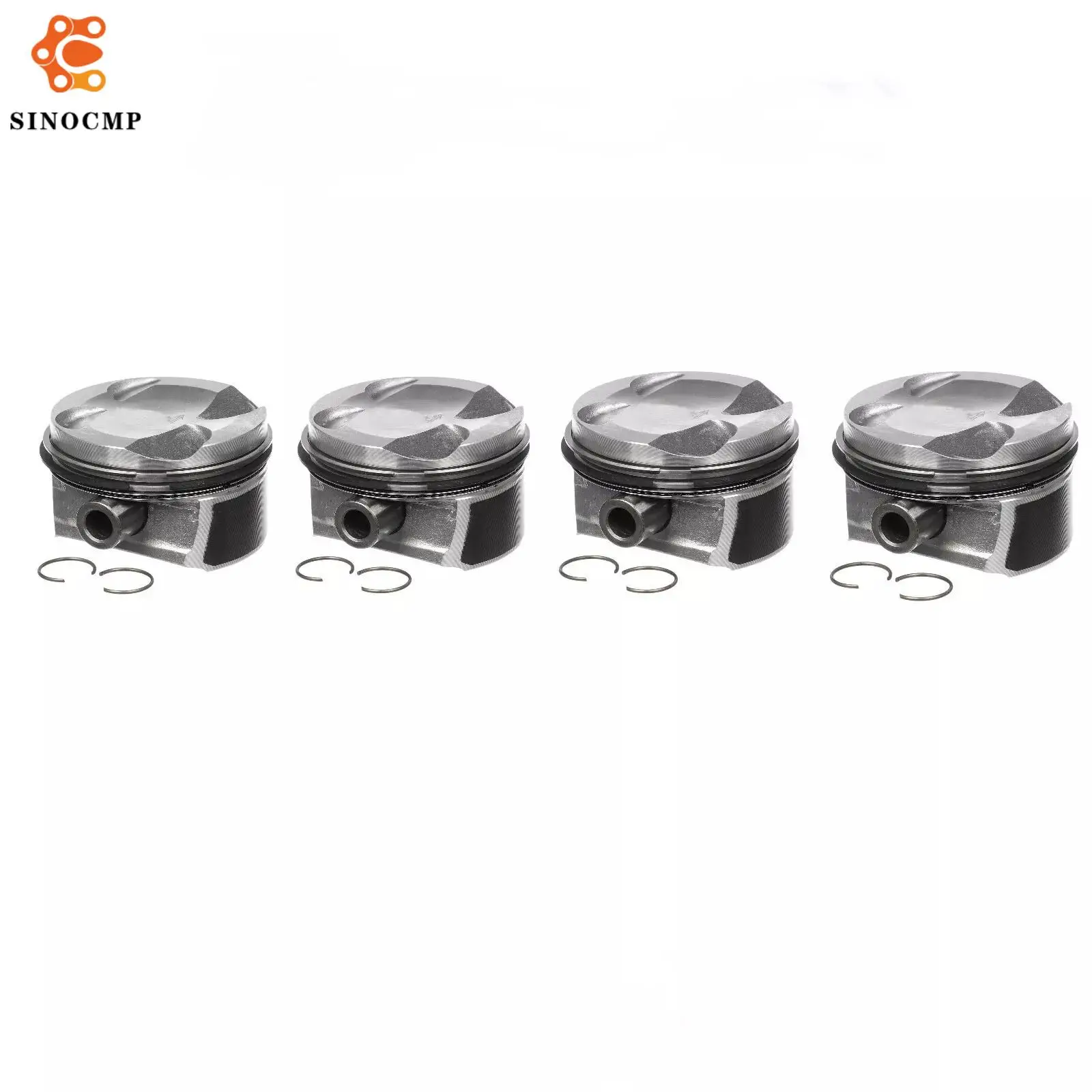 

4Pcs Engine Piston Set w/Rings 77mm 11257601077 For BMW 114i 116i 118i 120i 316i MINI Cooper 1.6 N18 Engines Piston Accessories