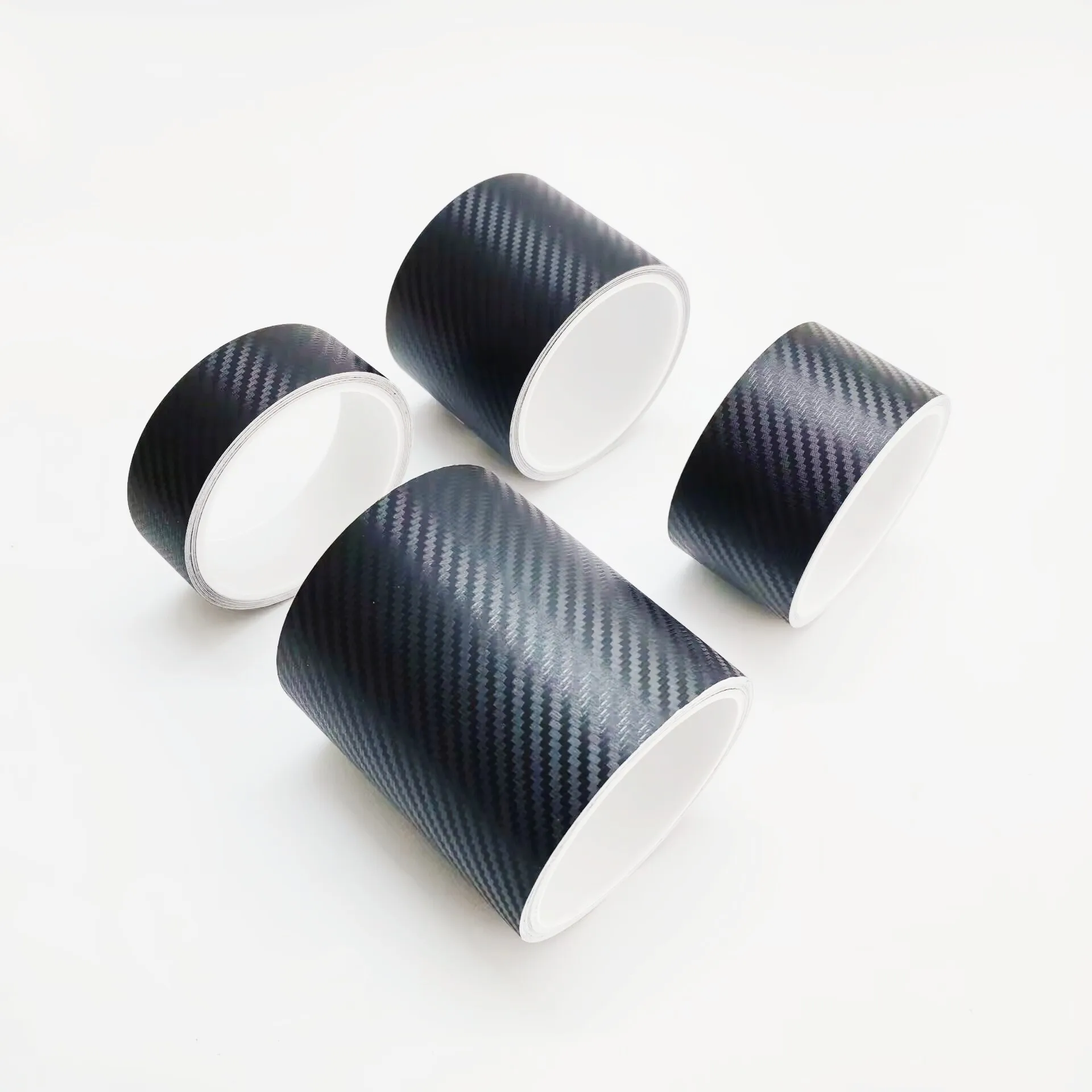 3D Carbon Fiber Car Sticker Paste Protector Strip DIY Automotive Protective Film Auto Door Sill Side Mirror Anti Scratch Tape