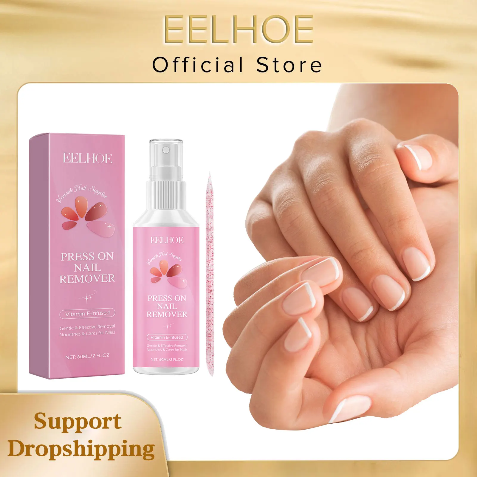 

EELHOE Magic Gel Nail Polish Remover Tool Kits Remove Semi Permanent Nail Polish Nail Glue Remover Spray for Nail Polish Remover