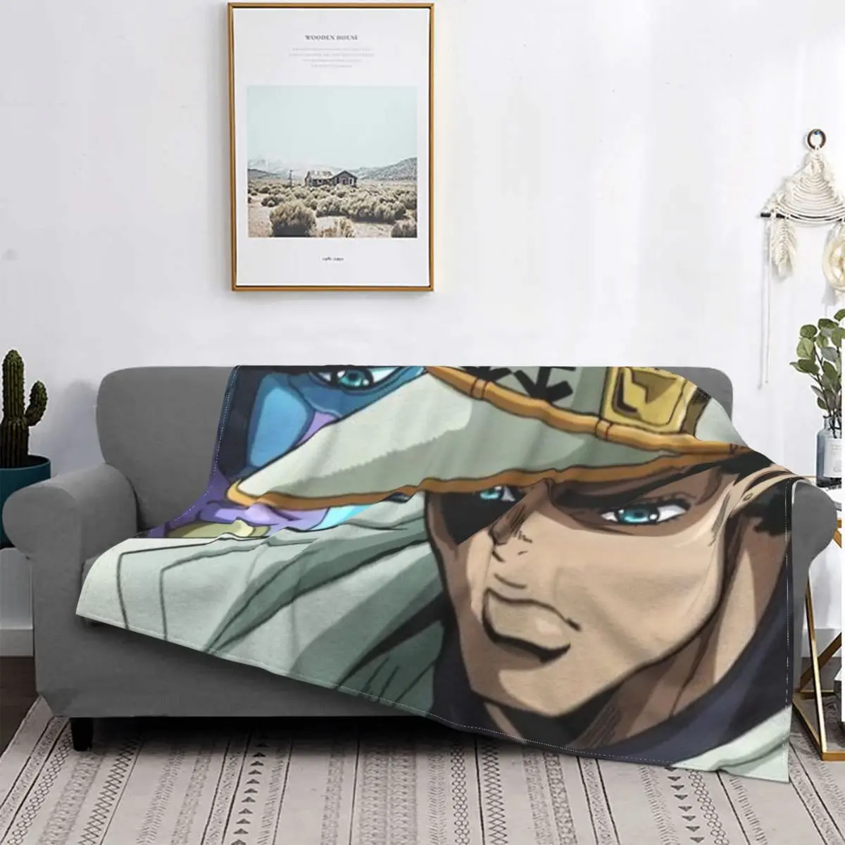 JoJo 001143 Anime Blankets Custom Blanket comfort warm soft blankets for winter Throw Blanket