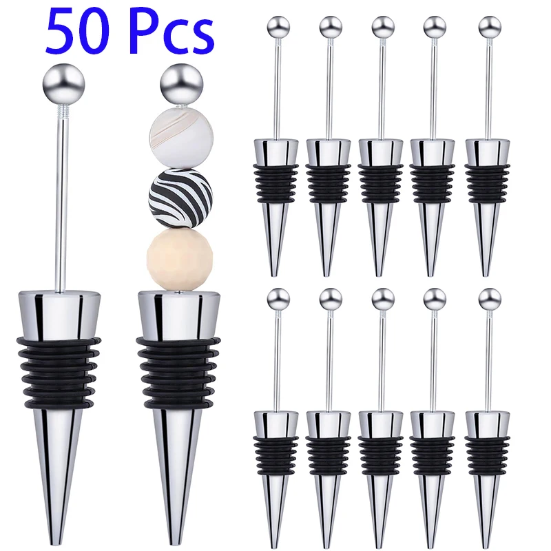 

50 Pcs Red Wine Stopper Champagne Wine Bottle Stopper Wedding Gifts Wine Stopper Bar Accessories