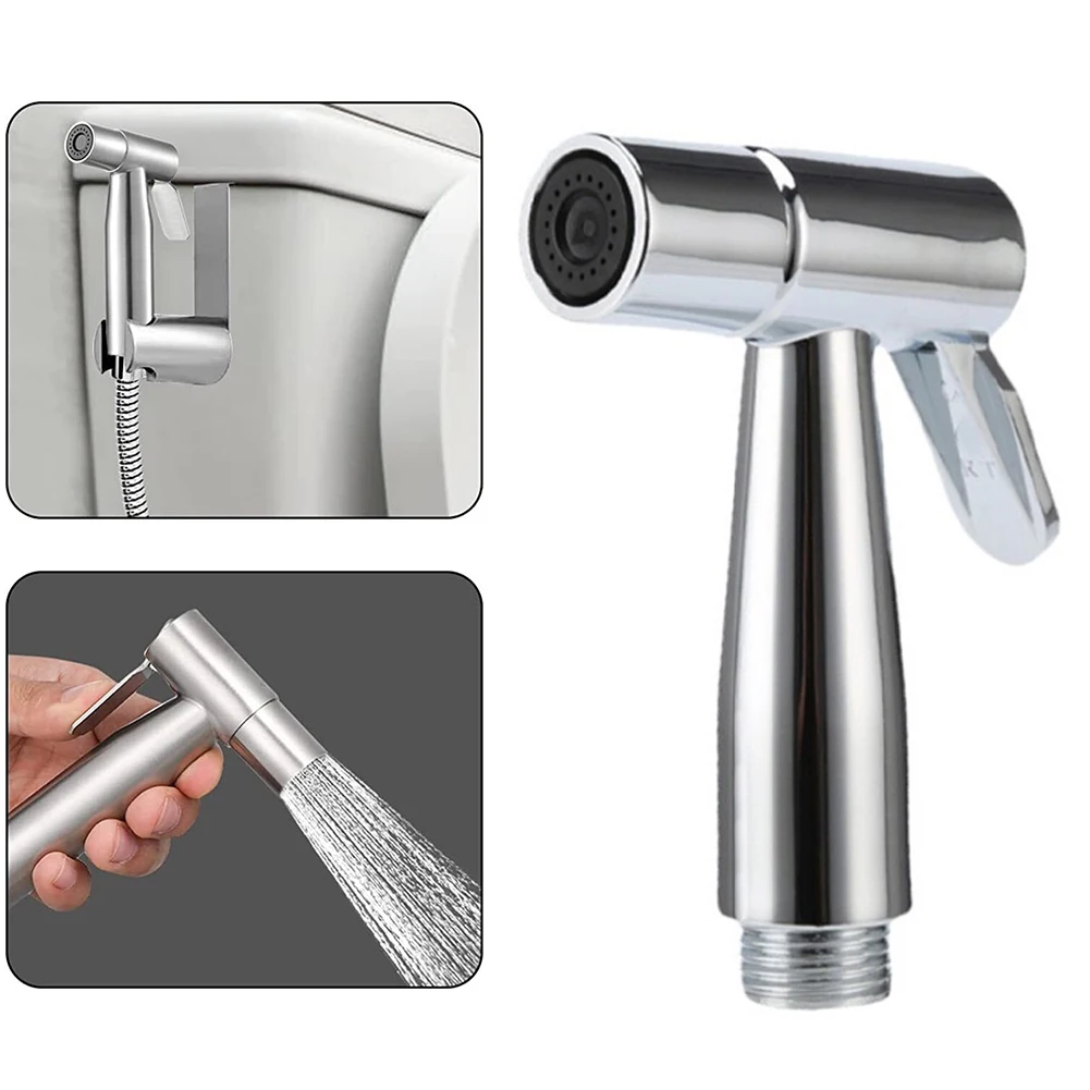 ABS Plastic Toilet Bidet Sprayer Nozzle Shower Head Handheld Spray For Sanitary Shattaf Shower Faucet Spray Water Hose Holder