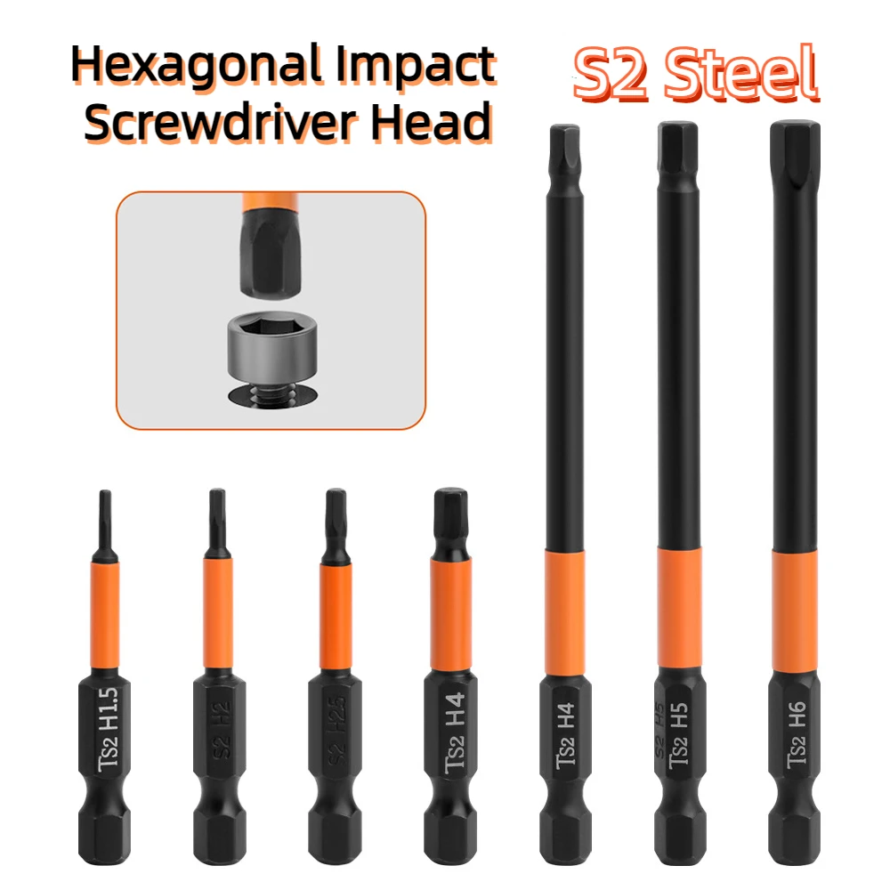 1pc 50/100mm Hex Head Wrench Drill Bit 1/4\