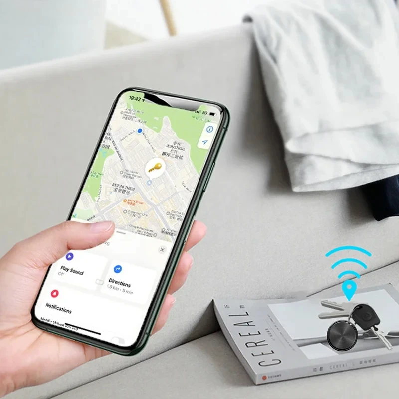 New Bluetooth Car Mini GPS Tracker for Android Key Wallet Bags Finder With Google Find My Device App Keys Finder Locator