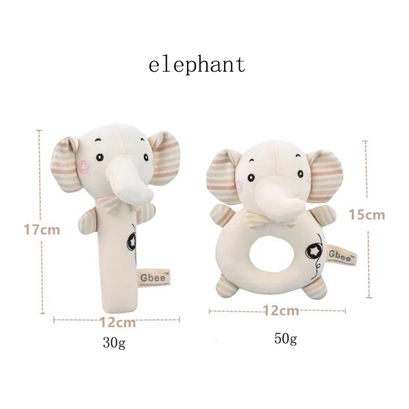 Sonagli per bambini giocattoli morbidi sonagli a mano in peluche sonagli per animali di peluche Shaker per 0-12 mesi neonati sviluppo sensoriale della mano appena nata