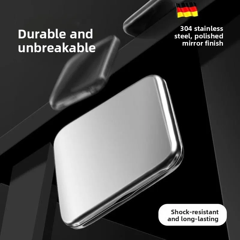 portable-double-sided-round-stainless-steel-mirror-men's-handheld-makeup-mirror-compact-size-carry-on-cosmetic-mirror