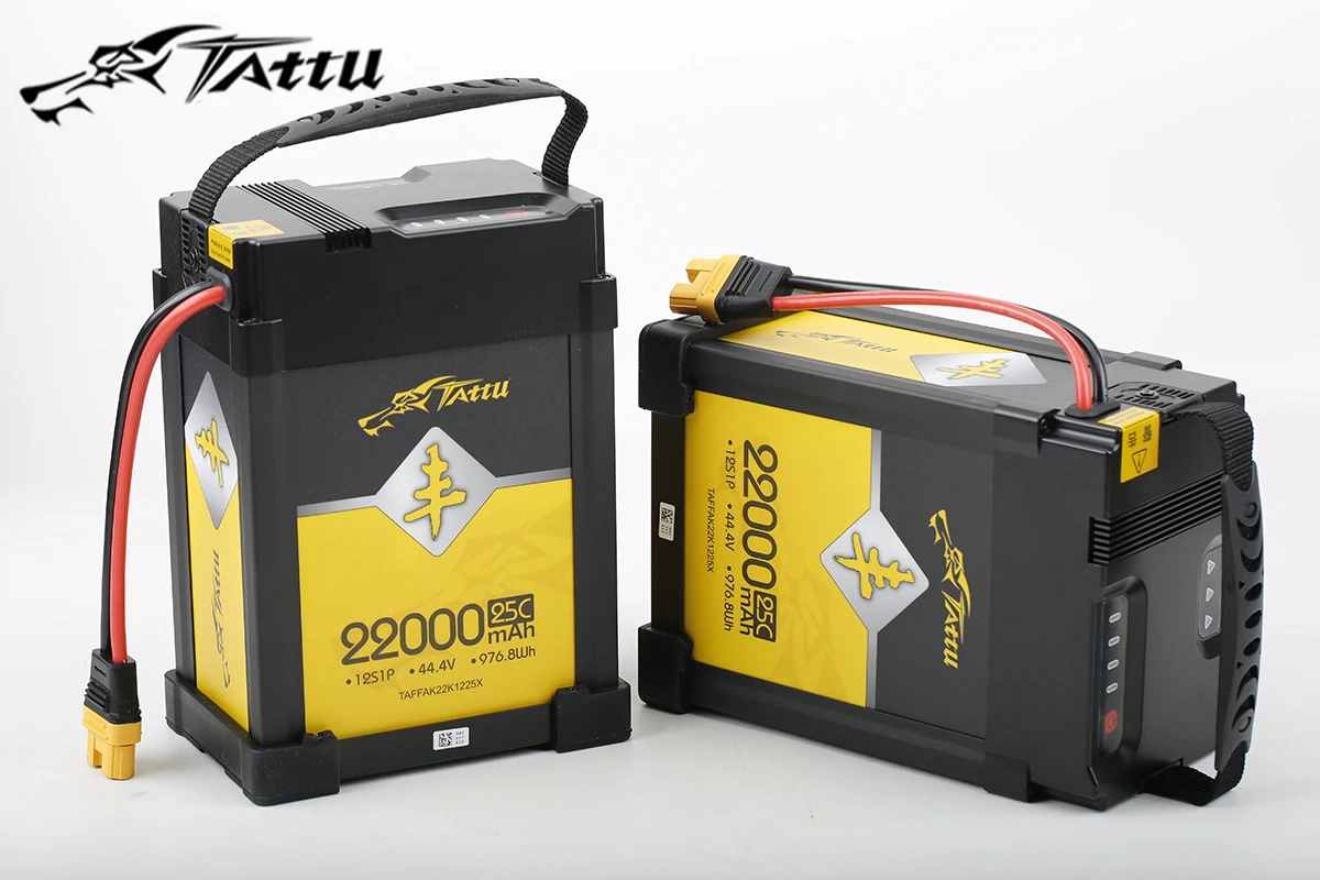 

TATTU 44,4 V 22000mAh 25C 12S литиевая полимерная аккумуляторная батарея lipo Battery для DIY RC Drone UAV model