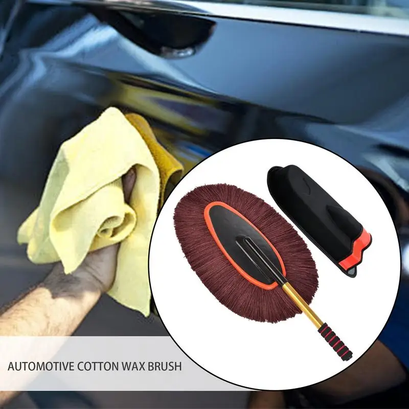 Multifunctional Duster Car Collector Cleaning Dusts Mop Bristles Scratch Free Vehicle Cleaning Wax Mop Brush for Car Wash Care