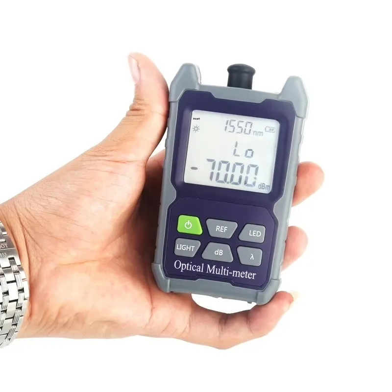 JG2222 Optical Power Meter Self-Calibrating Multifunctional Fiber Optic Tester For Network Cable Inspection & FTTX Project