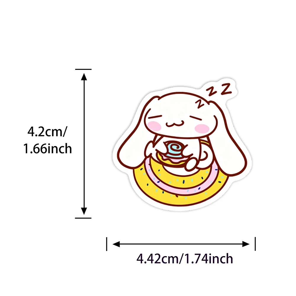 10/30/60 قطعة لطيف سينامورول ملصقات الكرتون Kawaii الشارات اللعب الشارات مقاوم للماء DIY بها بنفسك القرطاسية جدار سانريو ملصق بالجملة