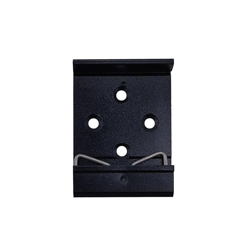 1pcs 35mm C shape buckle Simple fixing rack with mounting holes DIN guide rail buckle Aluminum alloy Slideway clasp bracket image 6
