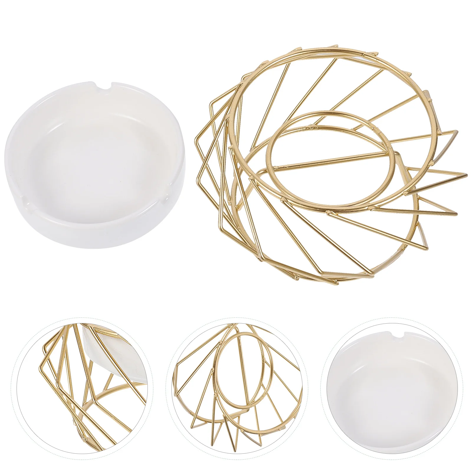 

Stylish Ashtray Household Creative Decor Endurable Living Room Adornment Modern Decorative