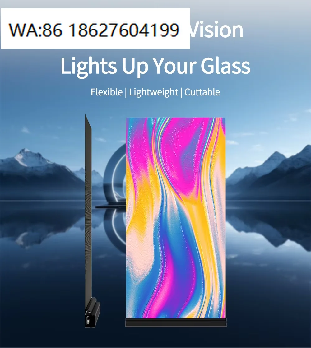 

Custom Indoor Holographic Transparent LED Screen P2.5 P3.91 P6.25 For Retail Window
