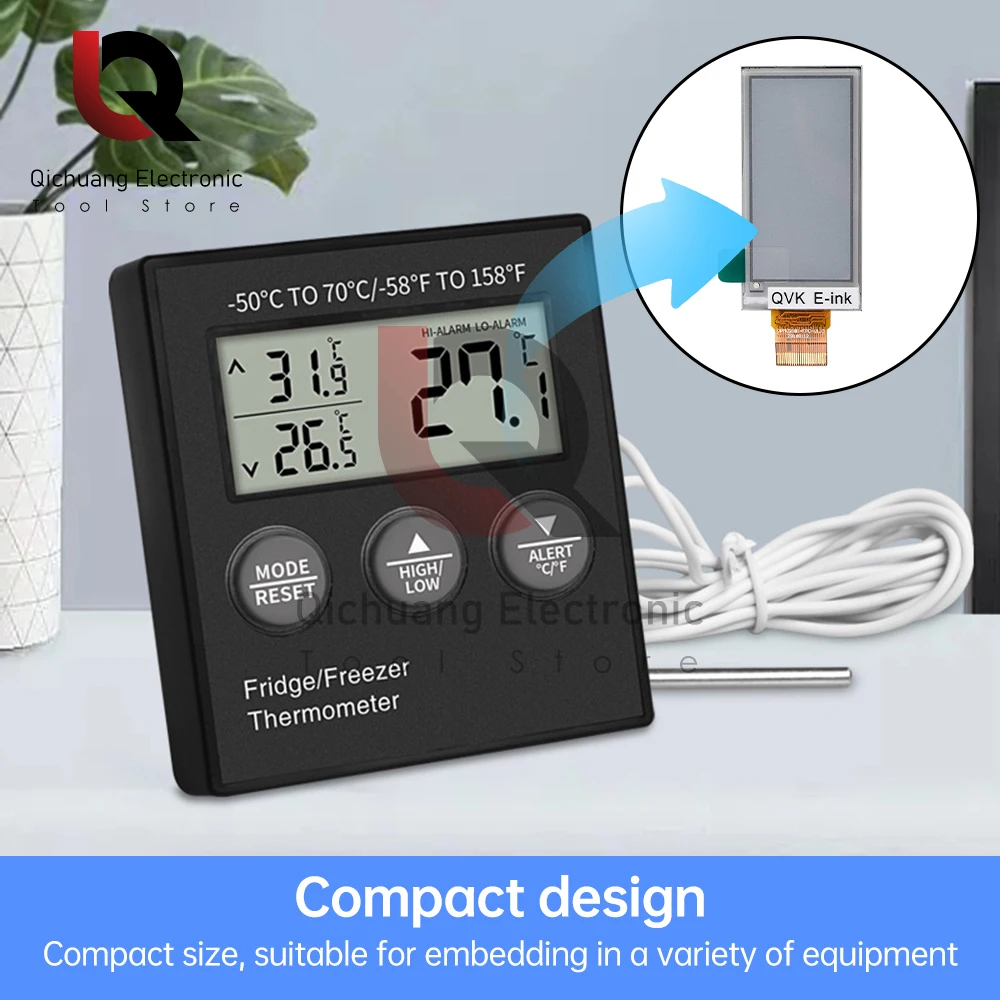 Versione OPM021B1-FPC Display 122*250 Risoluzione per Smart Termostato Riparazione Schermo LCD 3.3V/5V Alimentatore-20 ℃ ~ 70 ℃