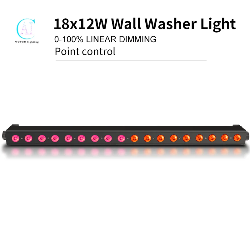 LED18x12W RGBW 4IN1 Led Wall Wash Light Pixel Control Led Bar DMX Line Bar Wash Stage Light Party Wedding Events Lighting