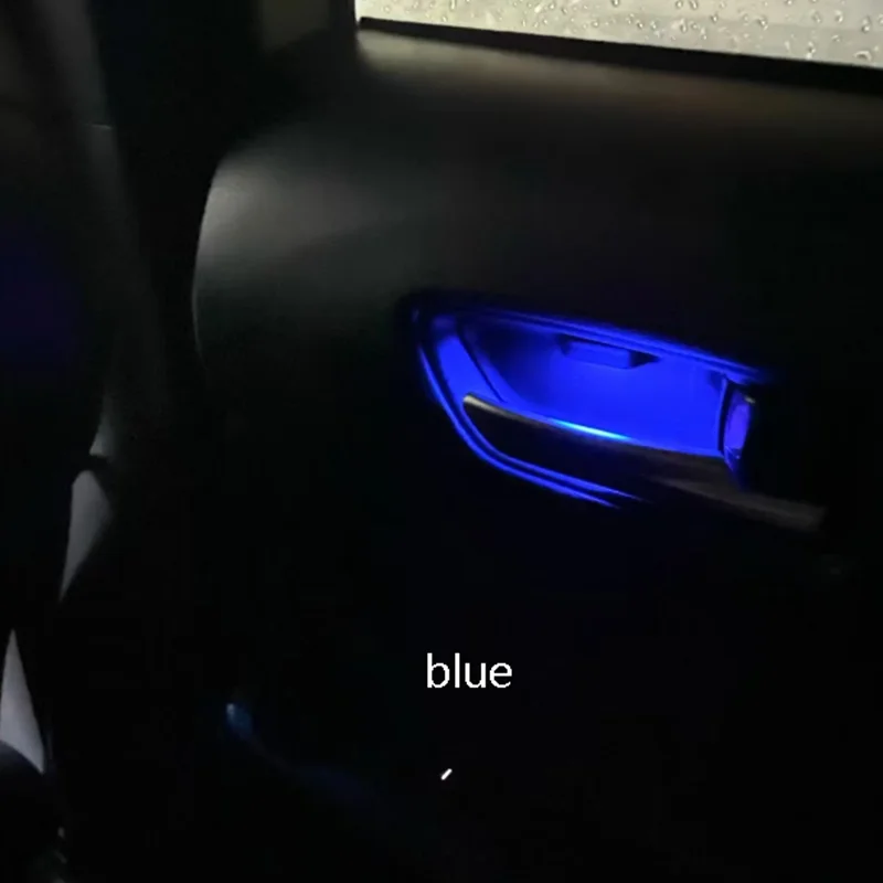 for Toyota Corolla E210 2019 2020 2021 ​2022 Door Bowl Armrest Atmosphere Light Interior LED Blue Door Bowl Handle Frame Light