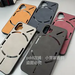 Luxury Leather Case For Nothing Phone 2 Back Cover For Nothing Phone 2 Camera Protection Silicone Shockproof Bumper Funda